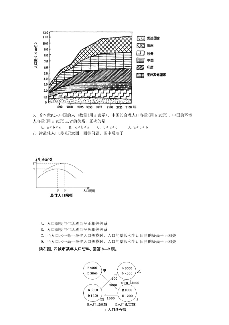 2019-2020年高一下学期第一次考试（地理）.doc_第2页