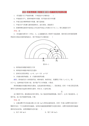 2019年高考物理一輪復(fù)習(xí) 12-2機(jī)械波同步檢測試題.doc