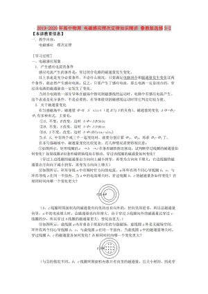 2019-2020年高中物理 電磁感應(yīng)楞次定律知識(shí)精講 魯教版選修3-2.doc