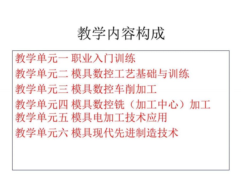 模具数控加工技术单元一.ppt_第1页