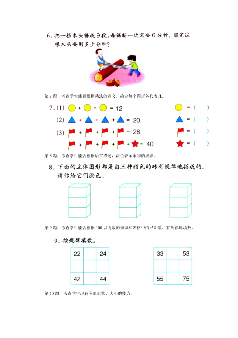 2019秋二年级数学上册《总复习 问题与思考》教学建议 （新版）冀教版.doc_第3页