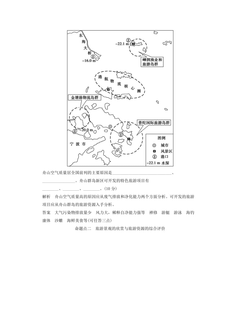 2019年高考地理一轮复习 真题重组感悟 旅游地理 新人教版选修3.doc_第2页