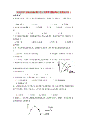 2019-2020年高中生物 第二節(jié)　血糖調(diào)節(jié)同步測(cè)試 中圖版必修3.doc