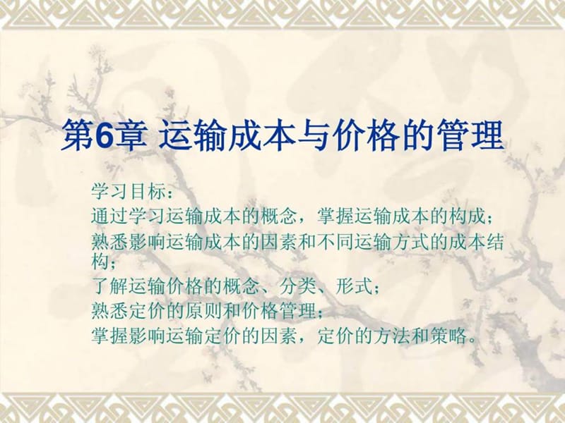 运输成本与价格管理.ppt_第1页