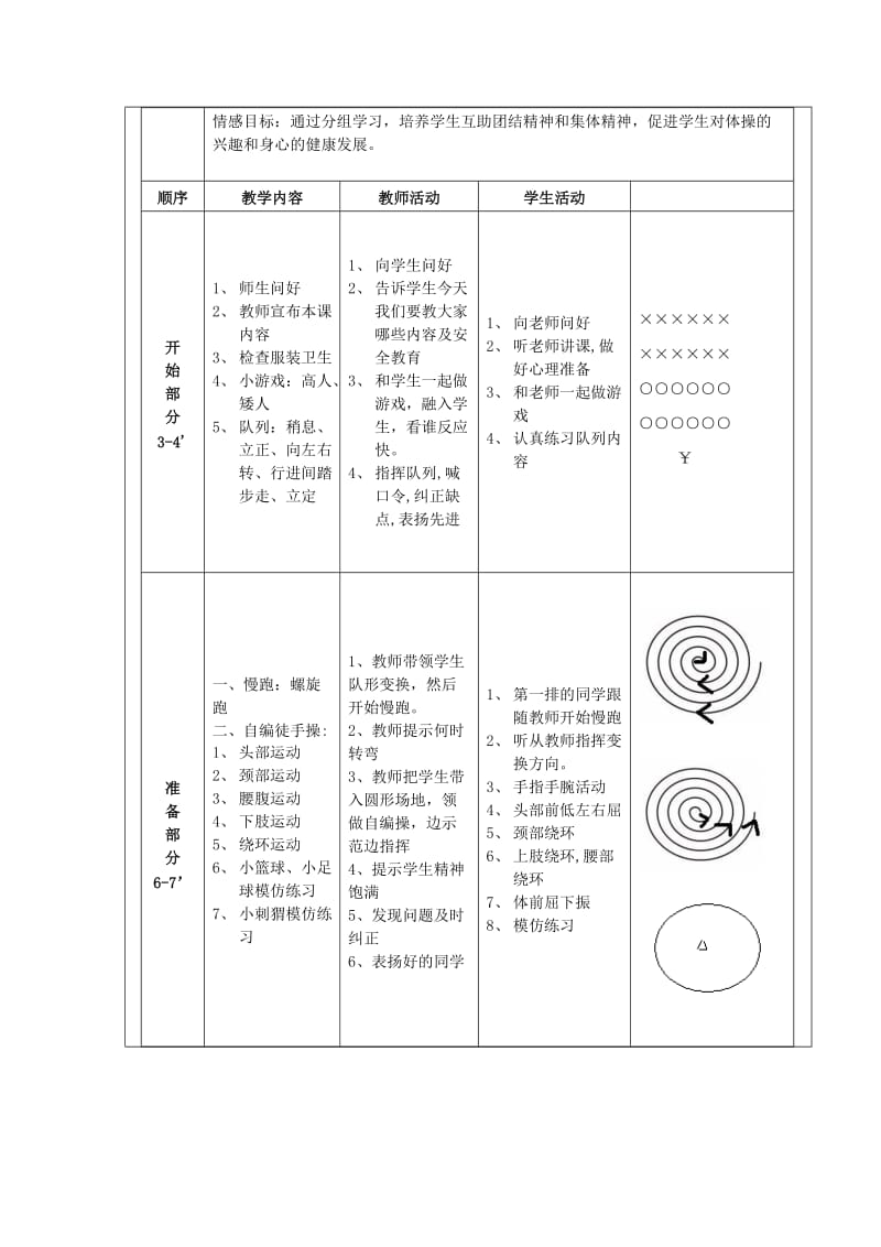 四年级体育下册 后滚翻教学设计.doc_第2页