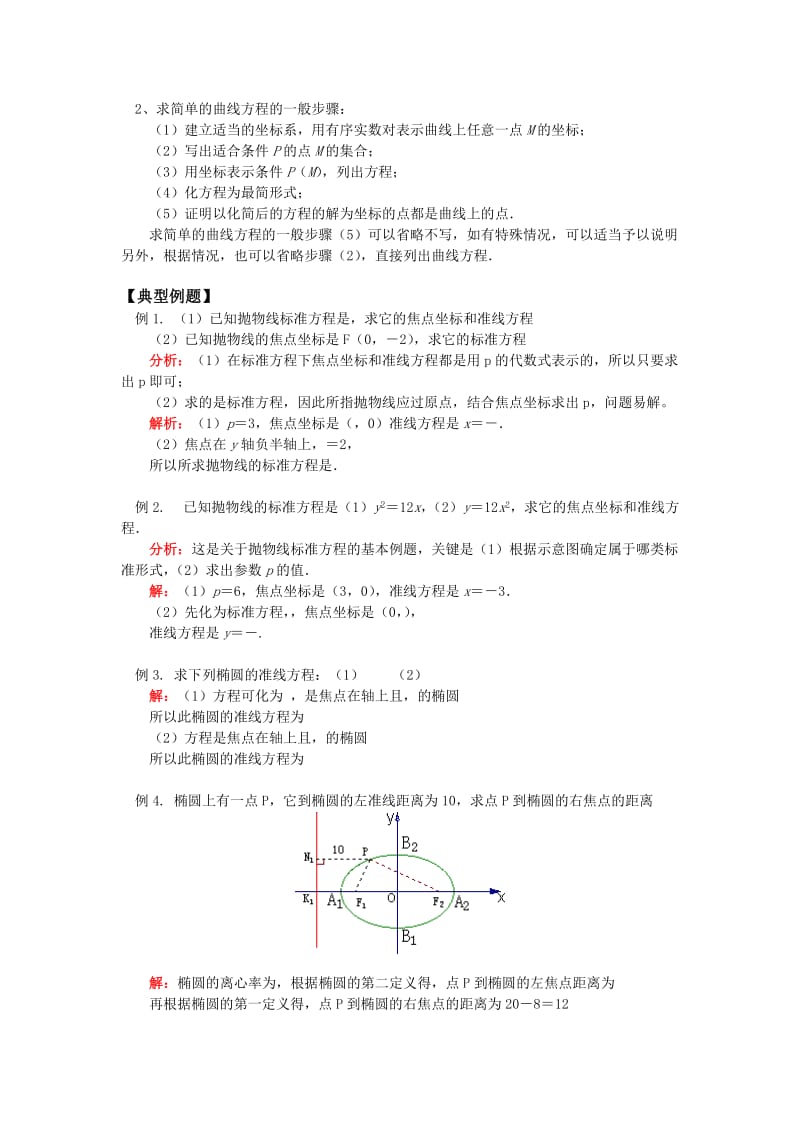 2019-2020年高中数学 抛物线与圆锥曲线的统一定义知识精讲 理 苏教版选修2-1.doc_第3页