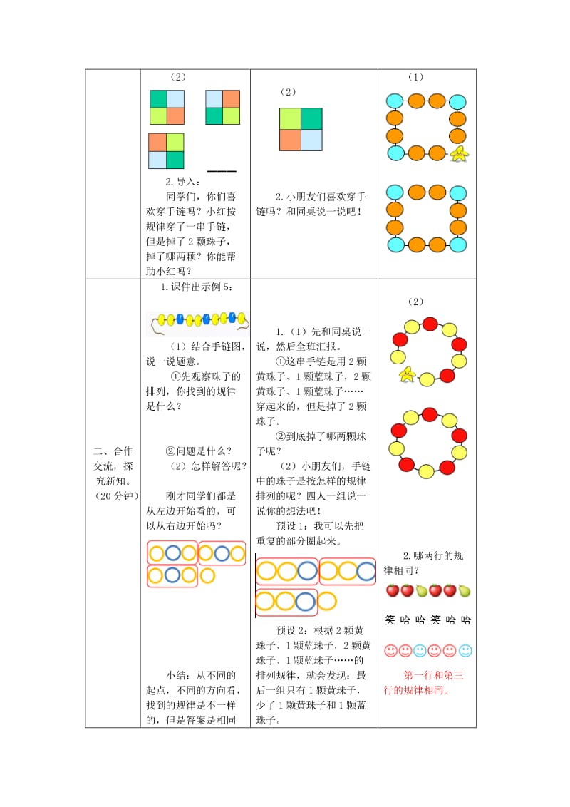 一年级数学下册 第7单元 找规律 第4课时 运用规律解决问题教案 新人教版.doc_第2页