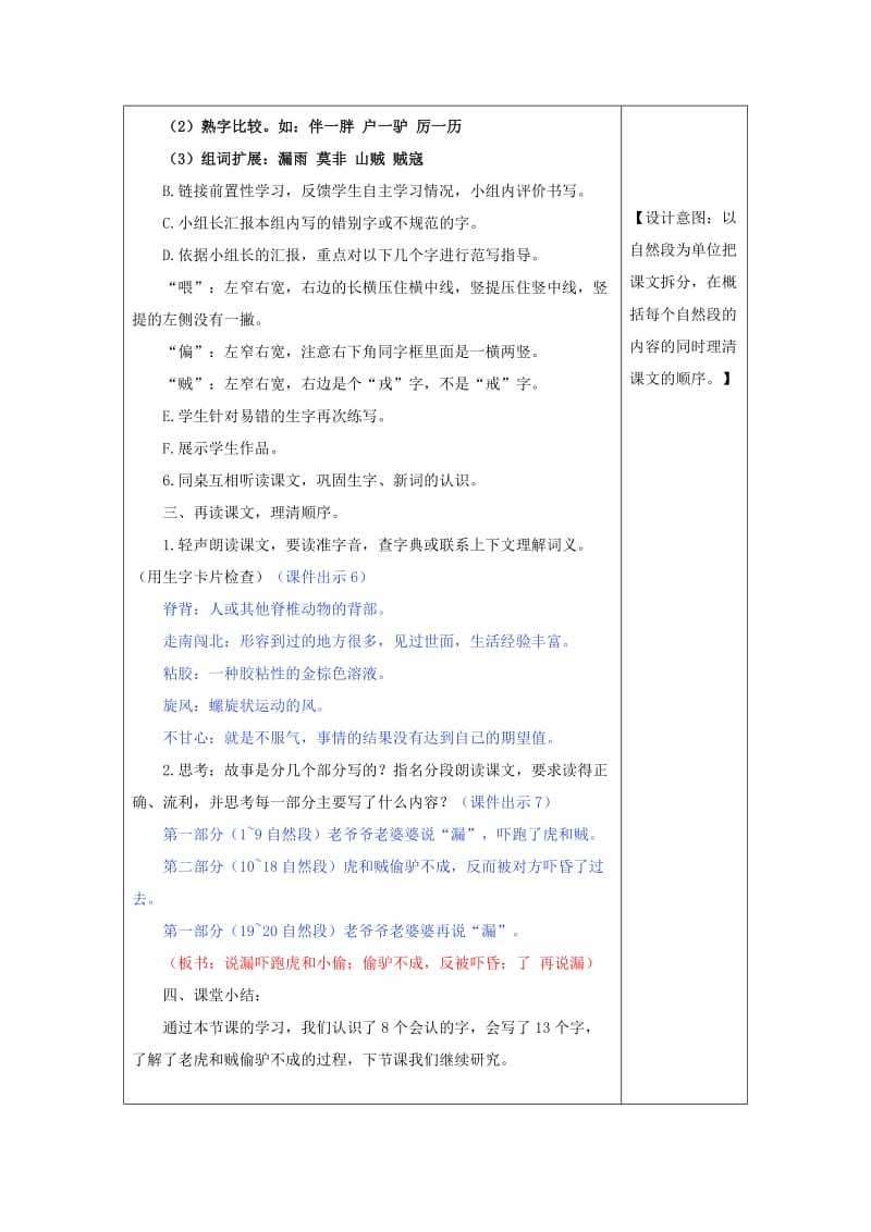 2019三年级语文下册 第八单元 27 漏教学设计+备课素材+课后作业 新人教版.docx_第3页