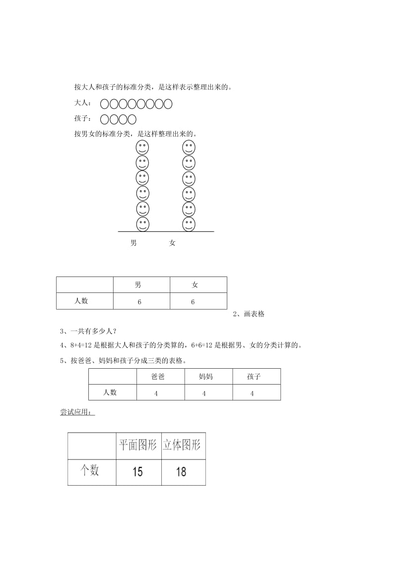 一年级数学下册 第3单元 分类与整理 简单统计表导学案 新人教版.doc_第3页