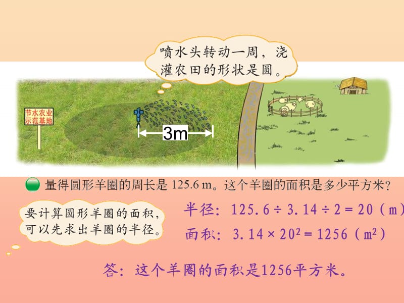 2019-2020六年级数学上册 1.6 圆的面积（二）课件 （新版）北师大版.ppt_第3页