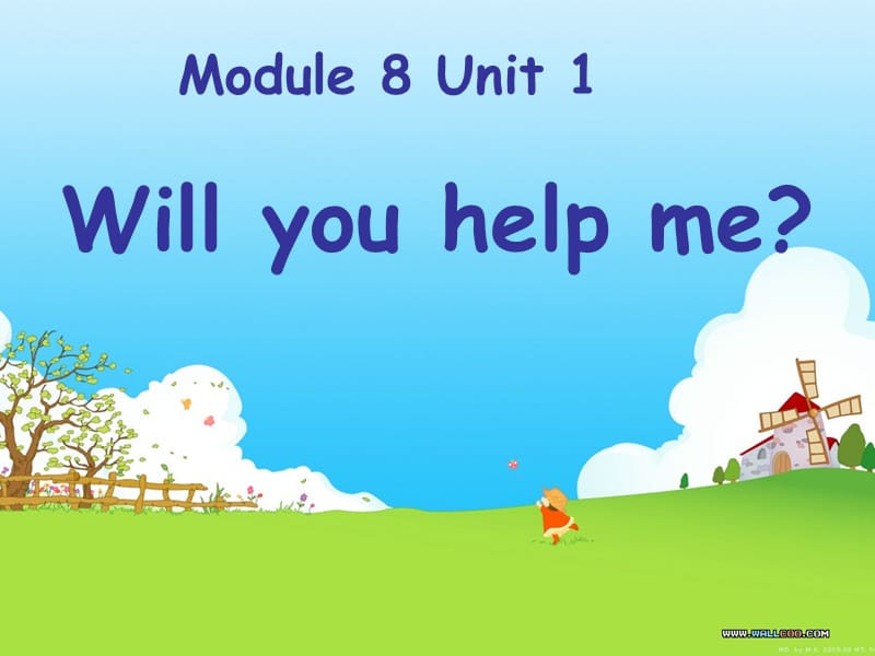 2019春五年级英语下册 Module 8 Unit 1《Will you help me》课件4 （新版）外研版（一起）.ppt_第1页