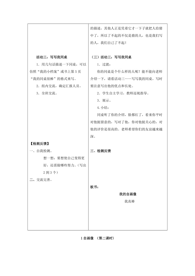 三年级品德与社会上册 主题1 我的自画像教案 沪科版.doc_第3页