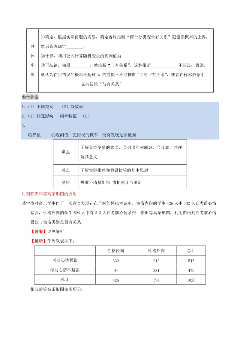 2019年高中数学 第三章 统计案例 3.2 独立性检验的基本思想及其初步应用课时训练 理 新人教A版选修2-3.doc_第2页