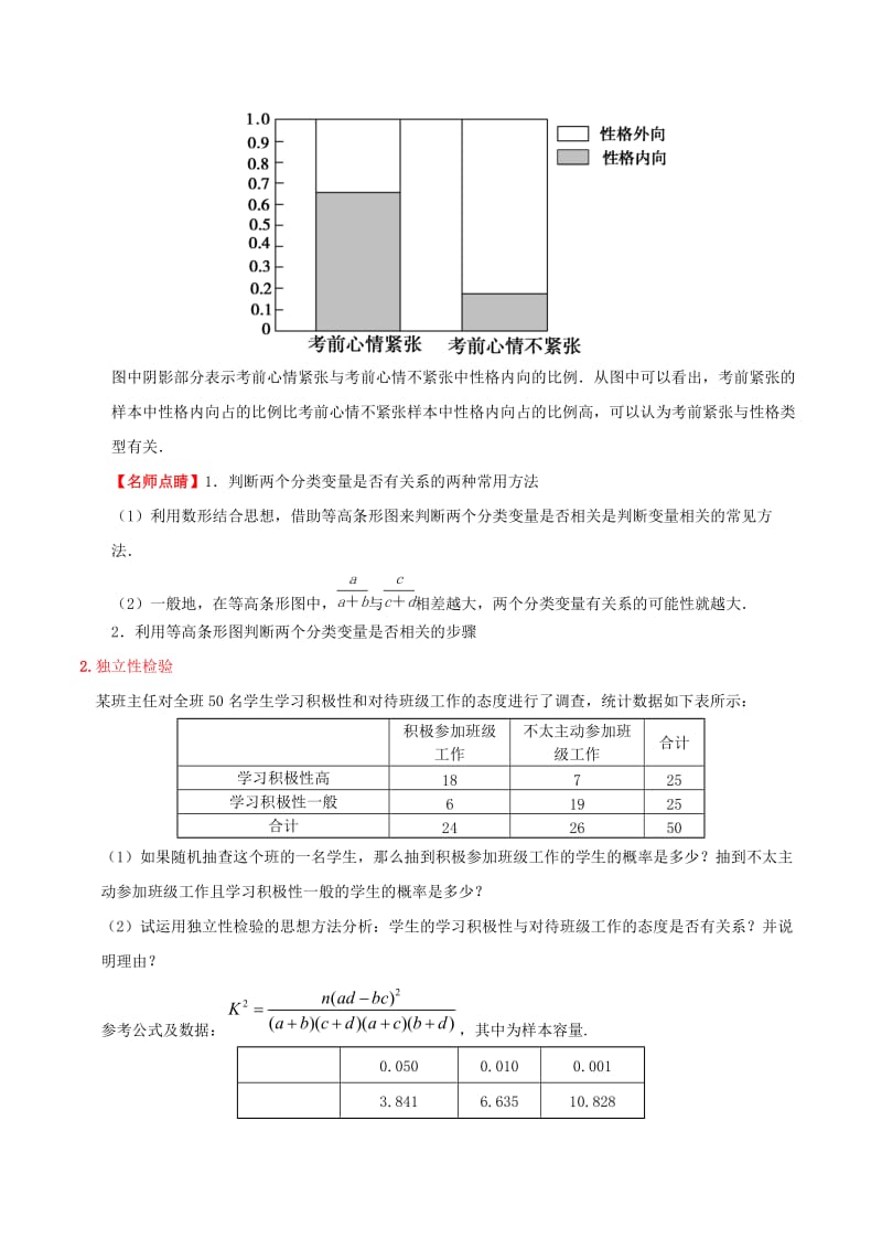 2019年高中数学 第三章 统计案例 3.2 独立性检验的基本思想及其初步应用课时训练 理 新人教A版选修2-3.doc_第3页