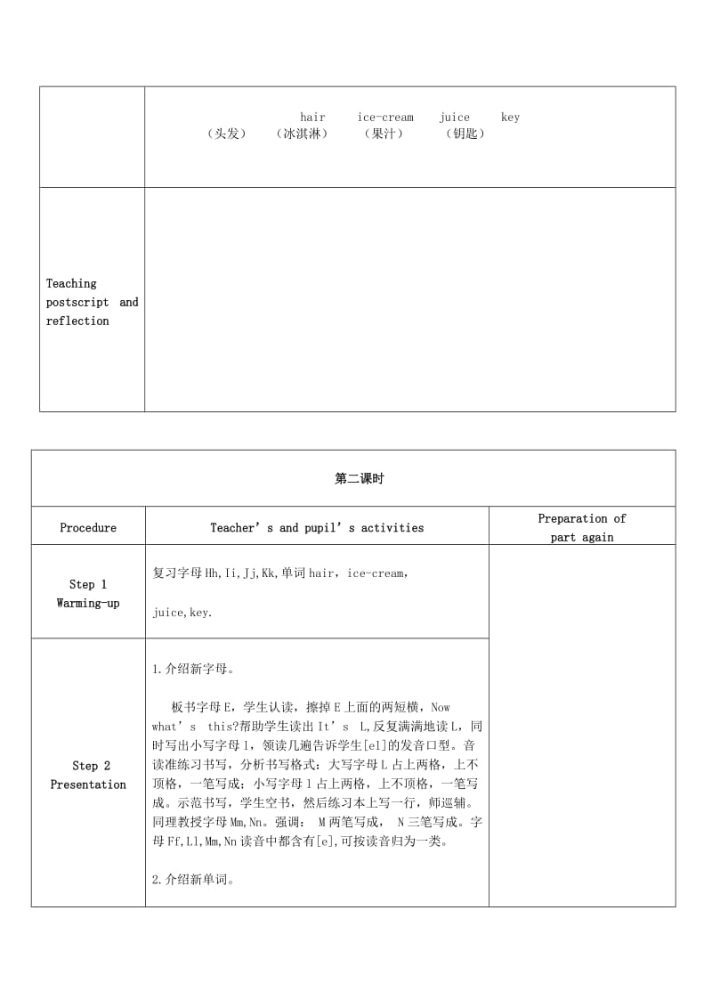 三年级英语上册 Unit 2 How Are You教案1 陕旅版.doc_第2页