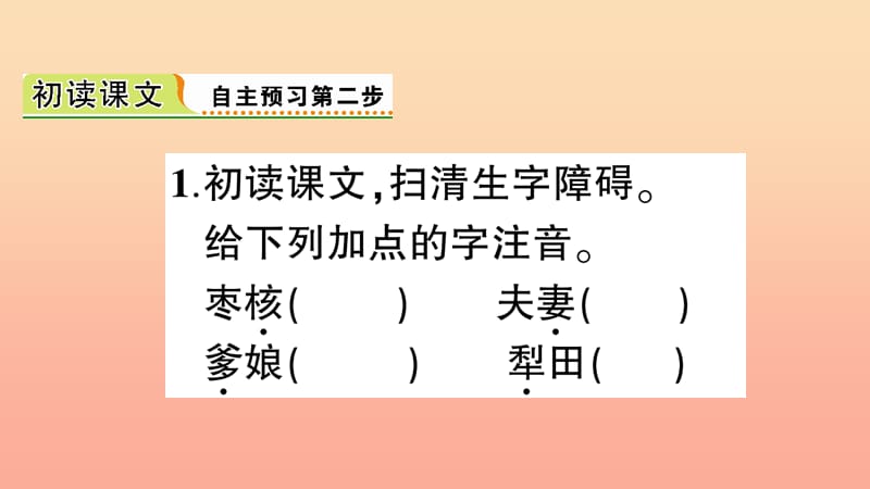 2019三年级语文下册 第八单元 28 枣核习题课件 新人教版.ppt_第3页