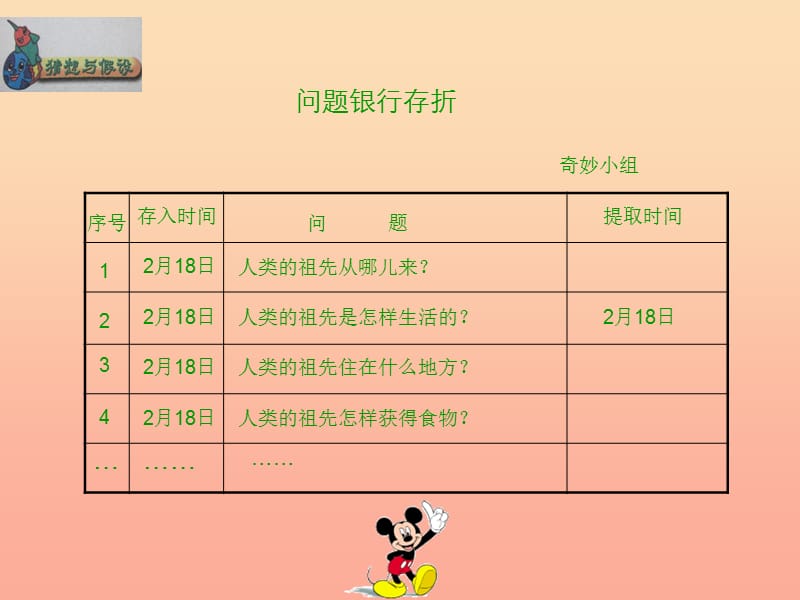 2019春六年级科学下册 1.1《向人类的祖先“提问”》课件1 大象版.ppt_第3页