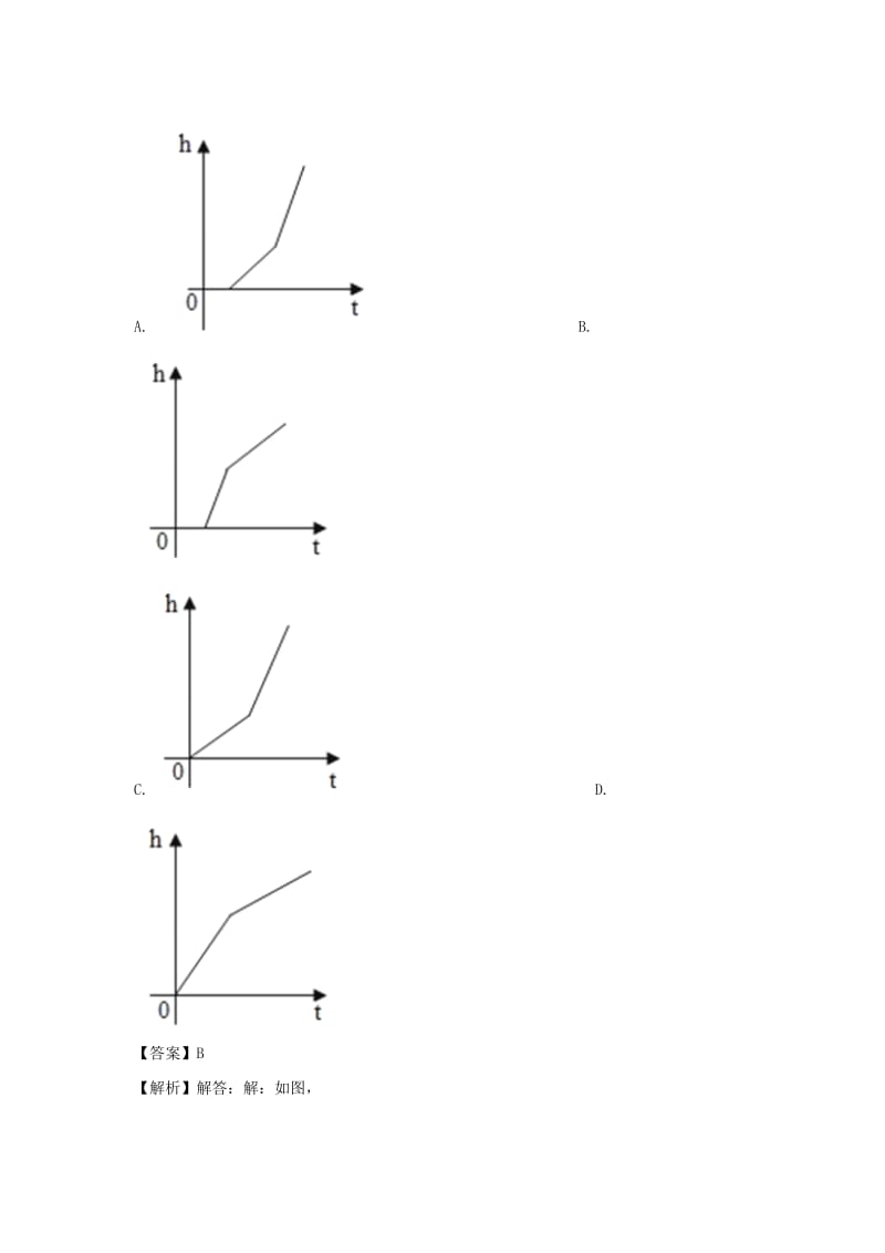 五年级数学下册 第7单元《折线统计图》一课一练（含解析） 新人教版.doc_第3页