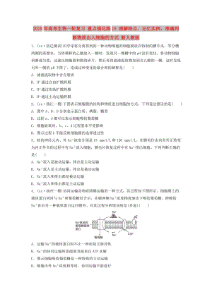 2019年高考生物一輪復(fù)習(xí) 重點強化練15 理解特點、記憶實例準(zhǔn)確判斷物質(zhì)出入細胞的方式 新人教版.doc