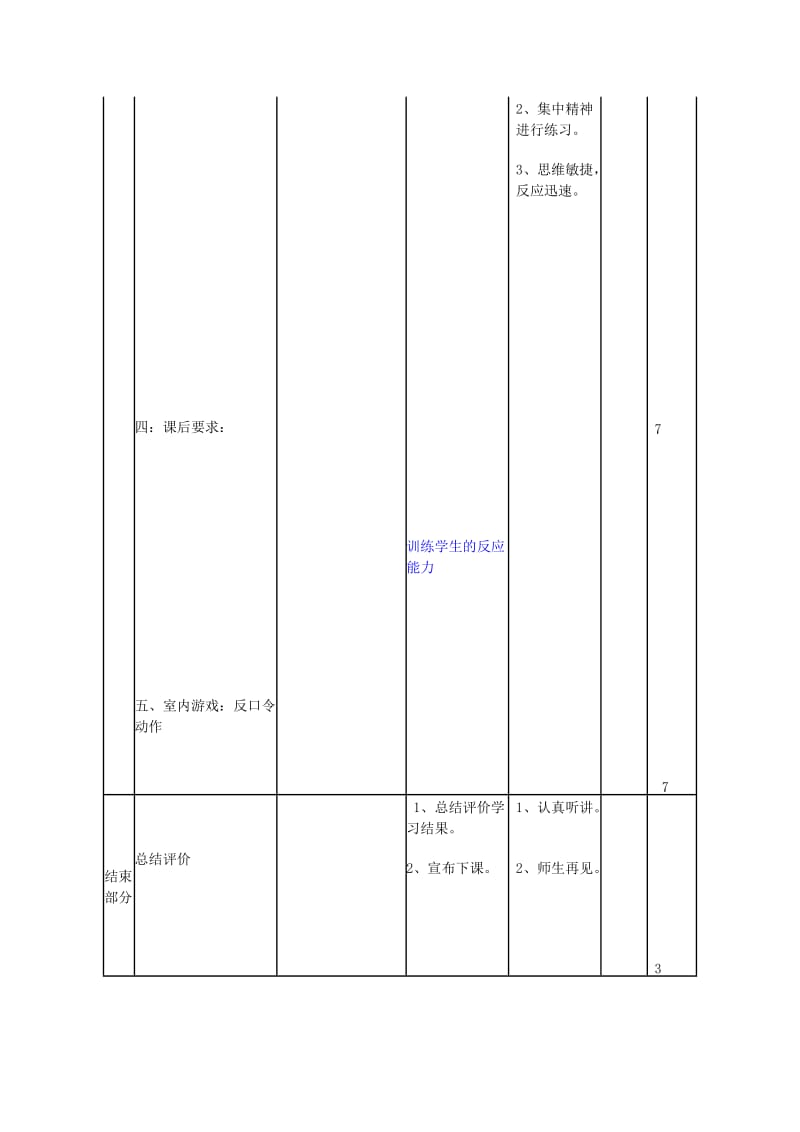 五年级体育下册 第一课 体育课堂常规.doc_第3页