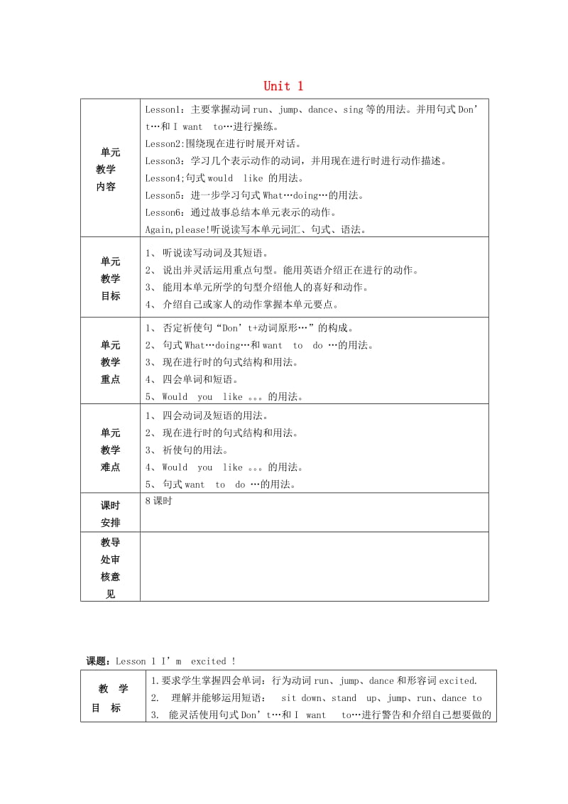 五年级英语下册 Unit 1 Going to Beijing教案 （新版）冀教版.doc_第1页