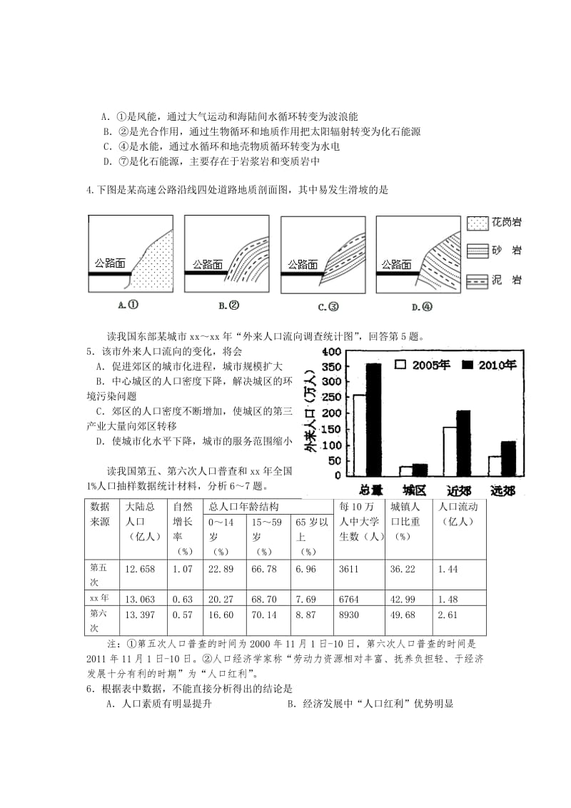 2019-2020年高三12月调研测试文科综合试题.doc_第2页
