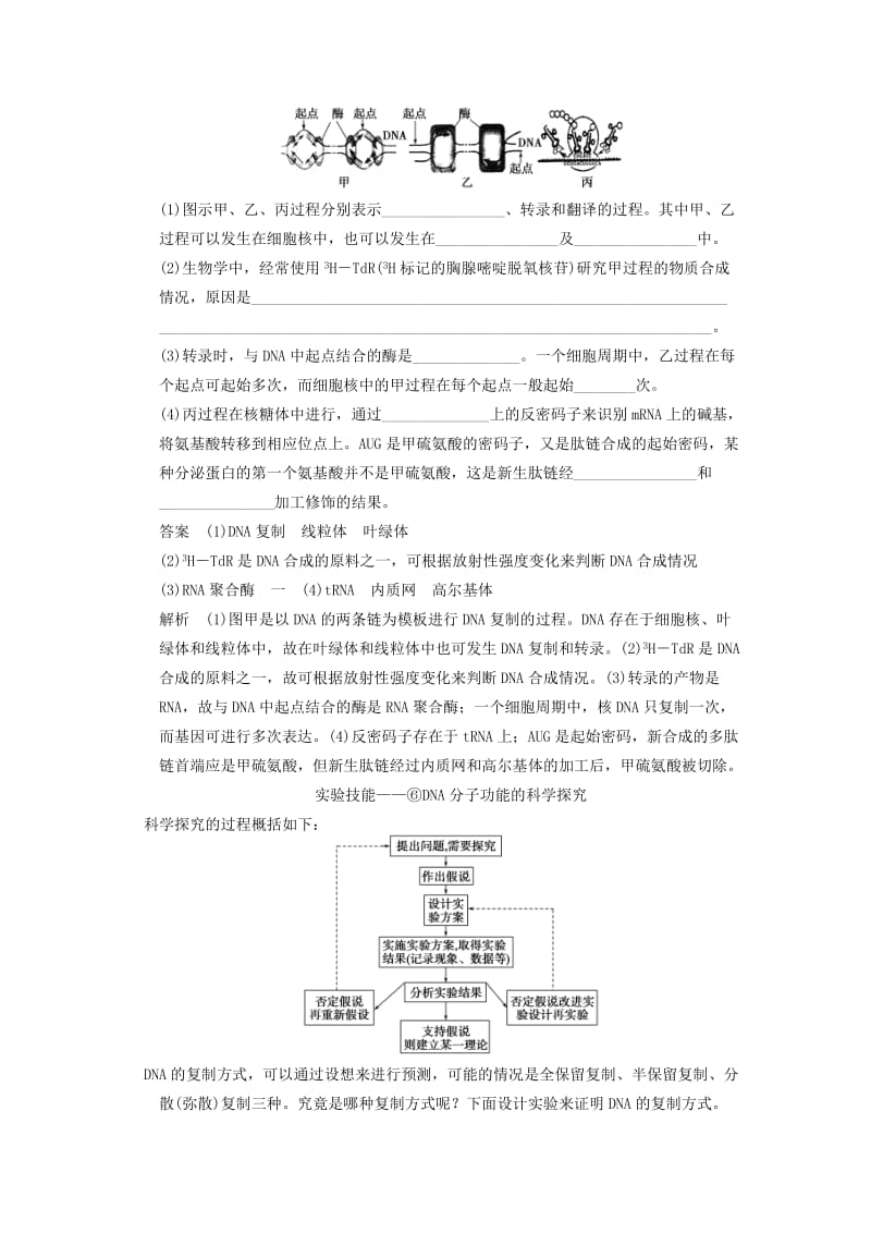 2019年高考生物一轮复习 过程图形类考能专项突破 苏教版.doc_第2页