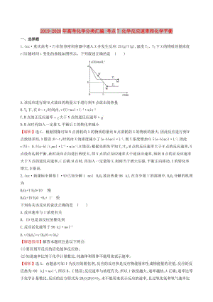 2019-2020年高考化學(xué)分類匯編 考點(diǎn)7 化學(xué)反應(yīng)速率和化學(xué)平衡.doc