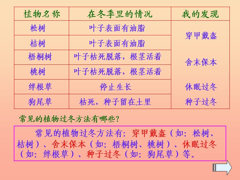 2019六年级科学上册 第20课 动植物是怎样过冬的课件1 鄂教版.ppt_第3页