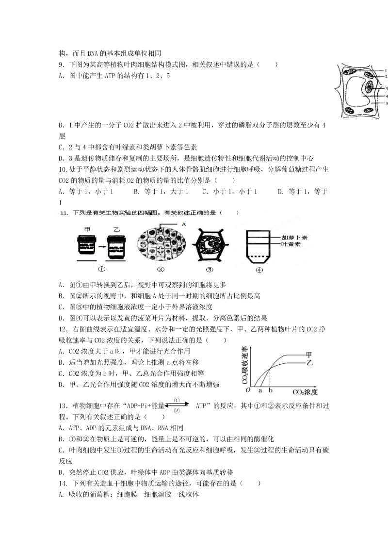 2019年高三生物小题专练7.doc_第2页