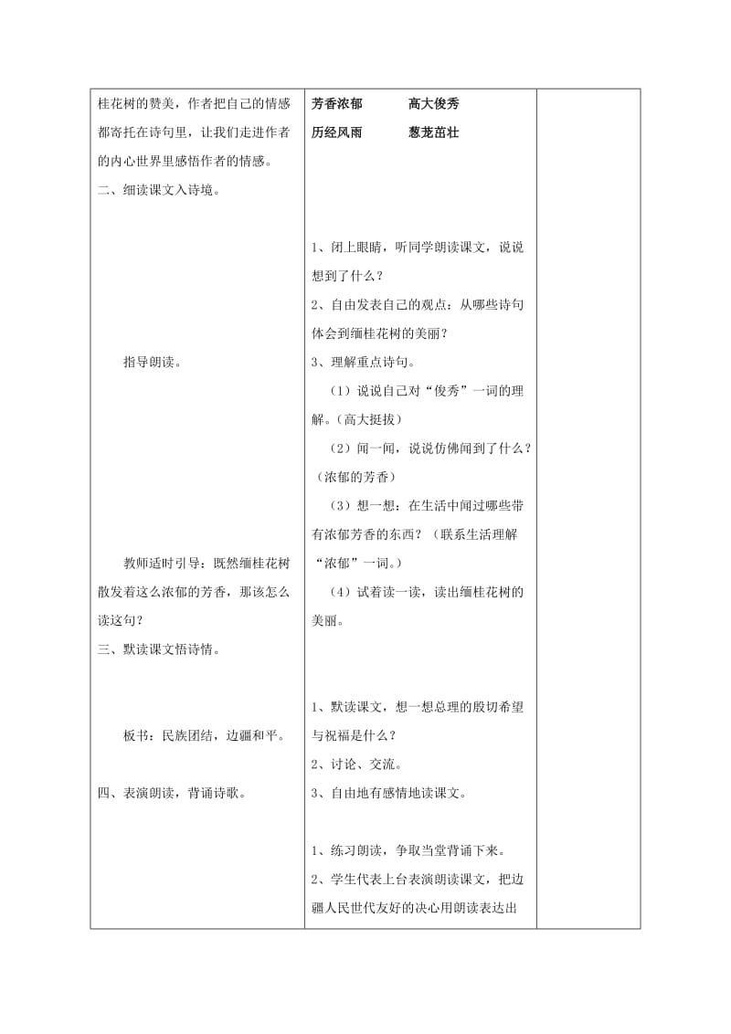 2019年三年级语文上册《周总理栽的缅桂花树》教案 语文A版.doc_第3页