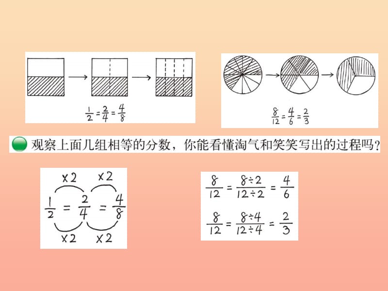 2019-2020五年级数学上册 5.5 分数基本性质课件 （新版）北师大版.ppt_第3页