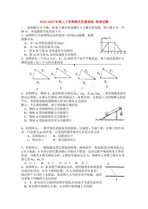 2019-2020年高三上學(xué)期期末質(zhì)量調(diào)查 物理試題 .doc