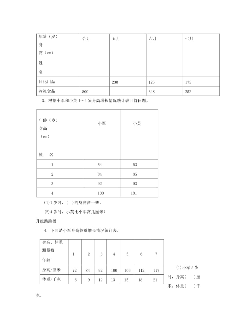 三年级数学下册 3《复式统计表》一课三练 新人教版.doc_第2页