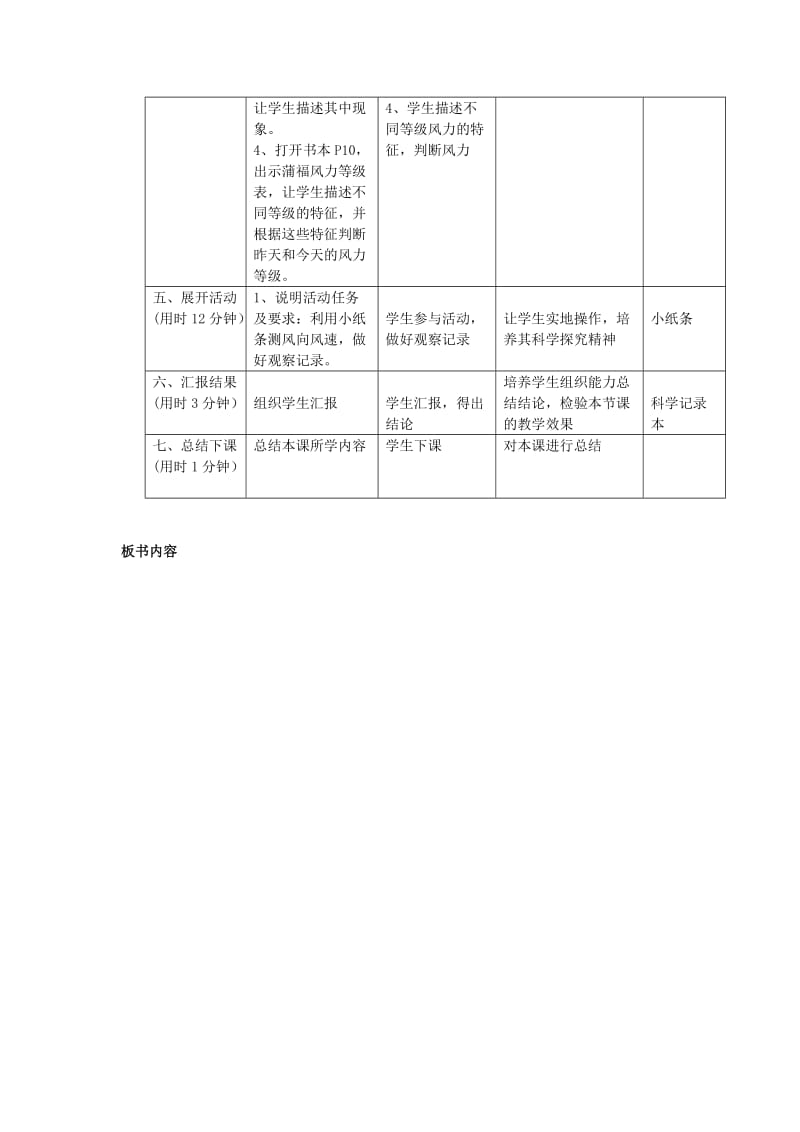 2019秋四年级科学上册 1.4《风向和风速》教案 （新版）教科版.doc_第3页