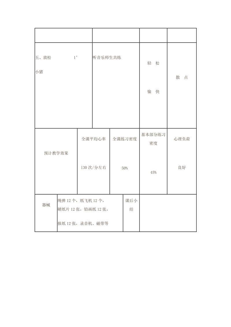 一年级体育下册 投掷：持轻物掷远教案.doc_第3页