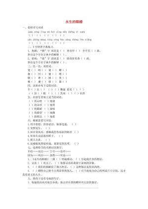 六年級語文下冊 第四單元 18《永生的眼睛》習(xí)題 語文S版.doc