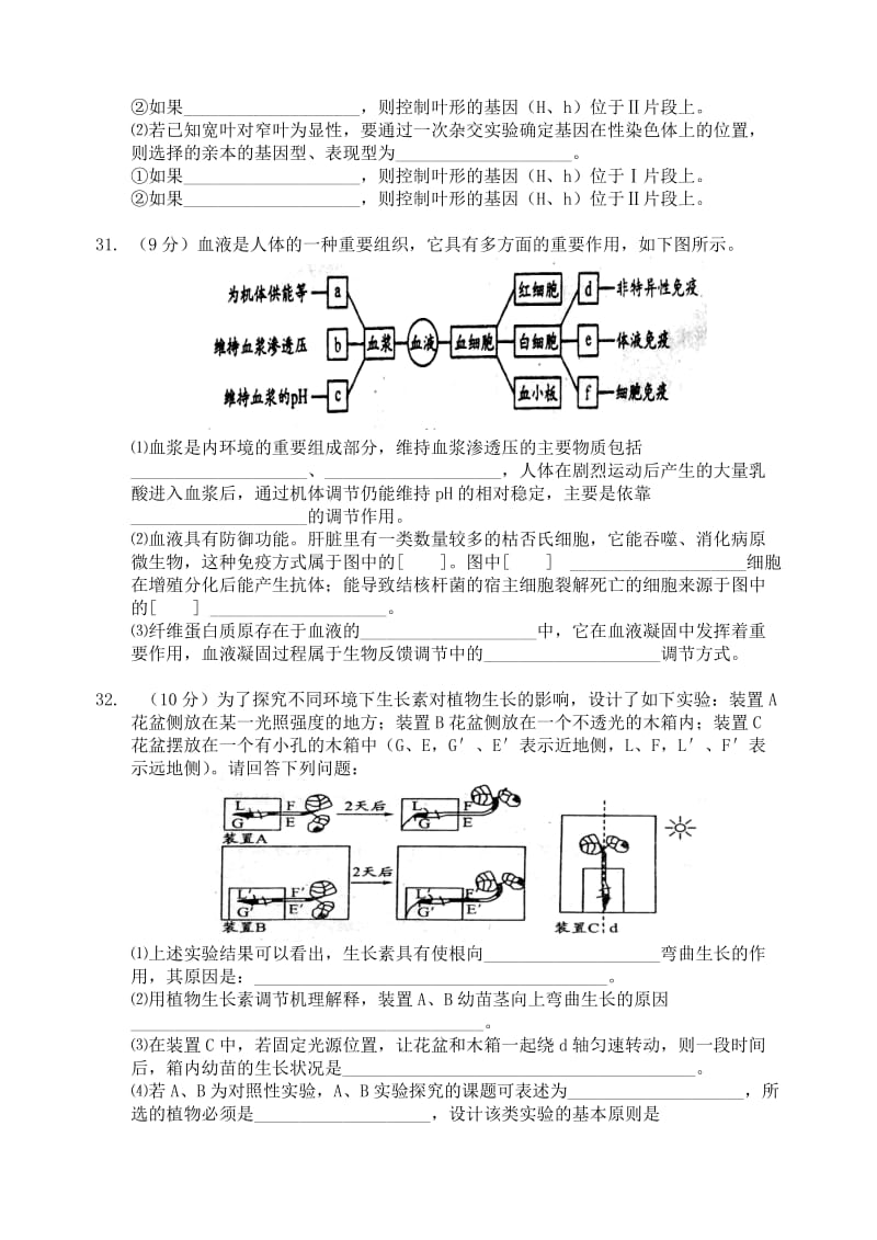 2019-2020年高中生物 生物限时训练15 新人教版.doc_第3页