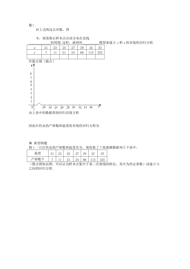 2019-2020年高中数学《1.1回归分析的基本思想及其初步应用》导学案3 新人教A版选修1-2.doc_第2页