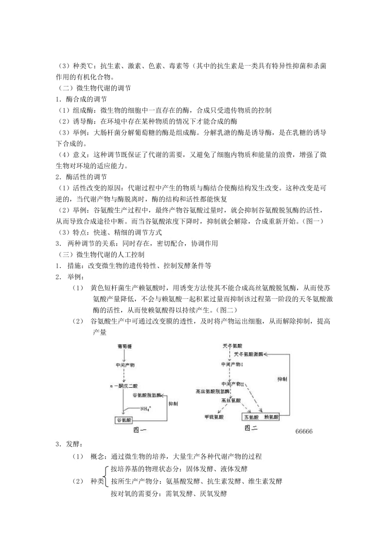 2019-2020年高三生物第一轮复习 5、微生物与发酵工程2-2 微生物的代谢教案 新人教版选修.doc_第2页