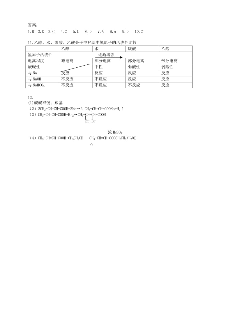 2019-2020年高一化学《乙酸》学案(I).doc_第3页