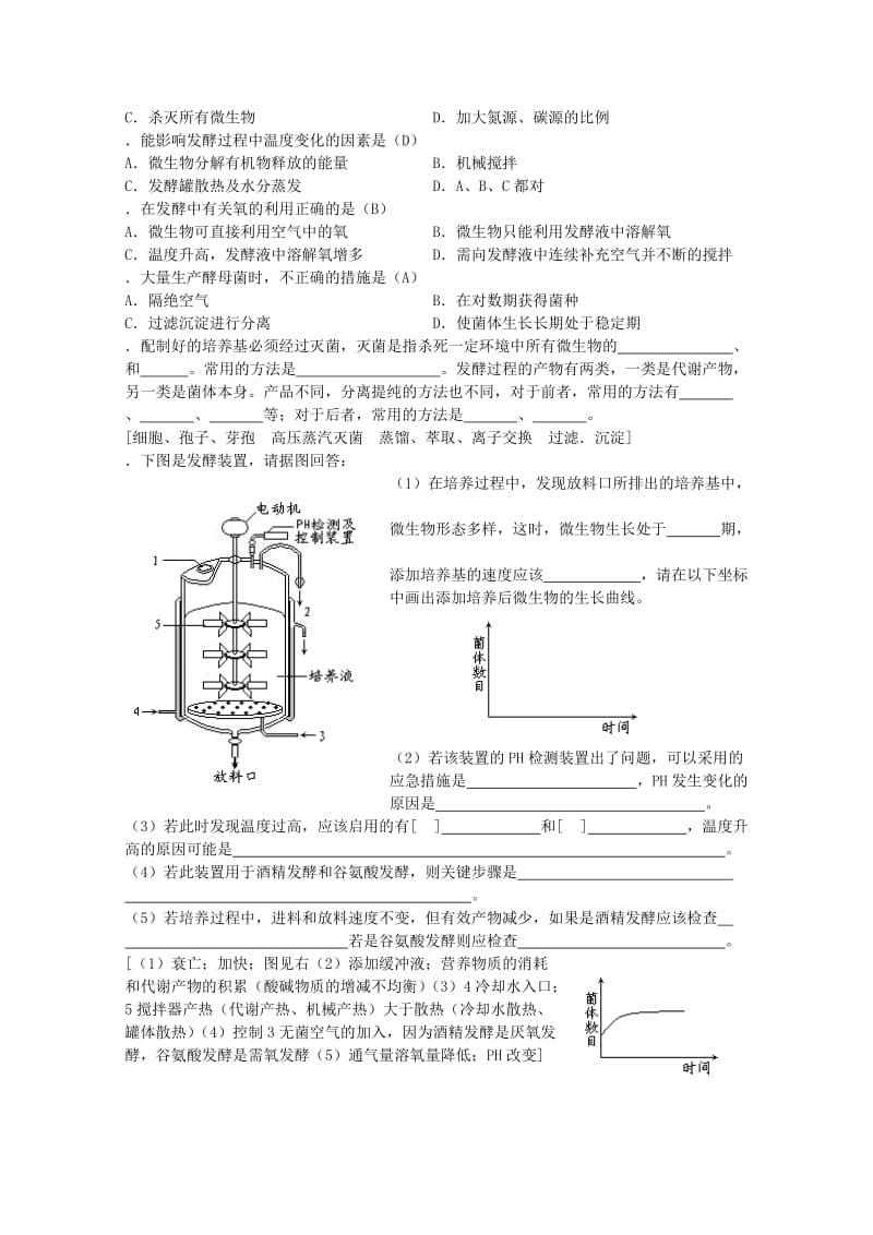 2019-2020年高三生物第一轮复习 5、微生物与发酵工程3、发酵工程简介教案 新人教版选修.doc_第3页