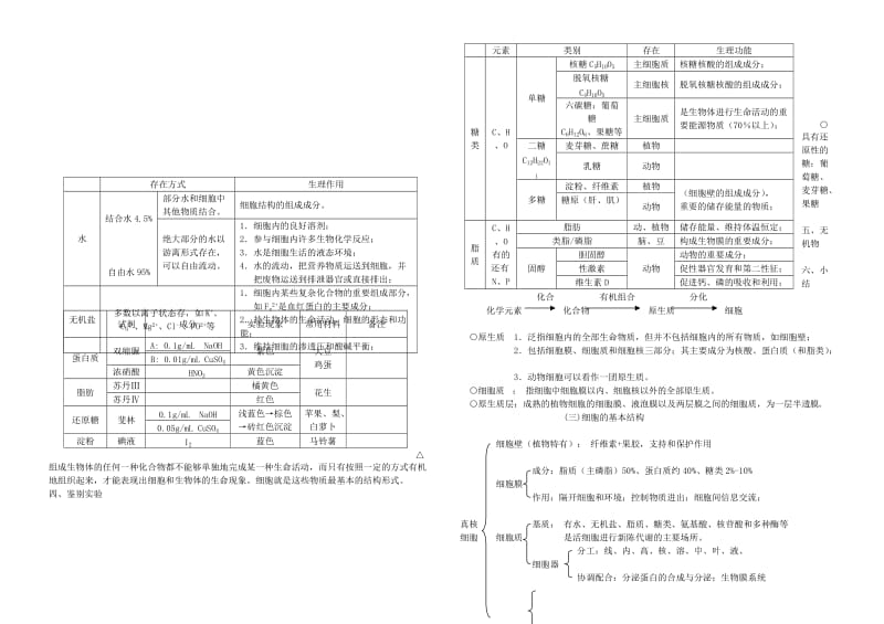 2019-2020年高中生物《分子与细胞》教案 新人教版必修1.doc_第3页