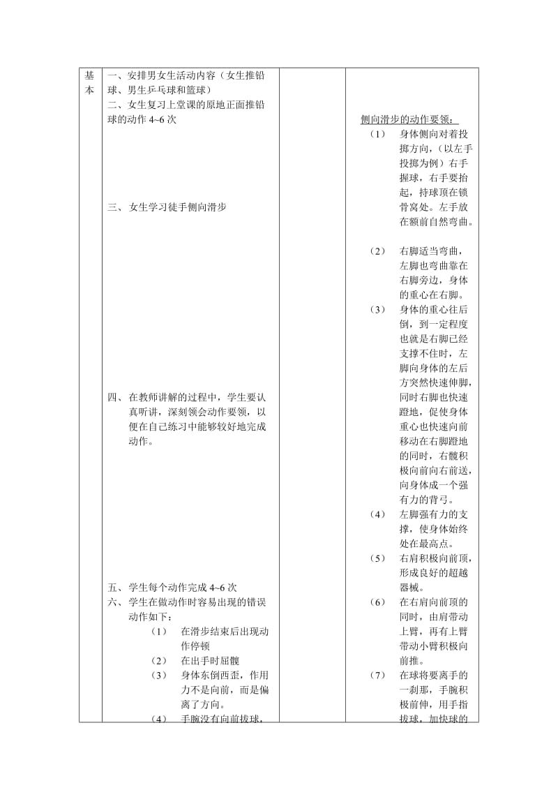 2019-2020年高二体育 女生推铅球教案3.doc_第2页