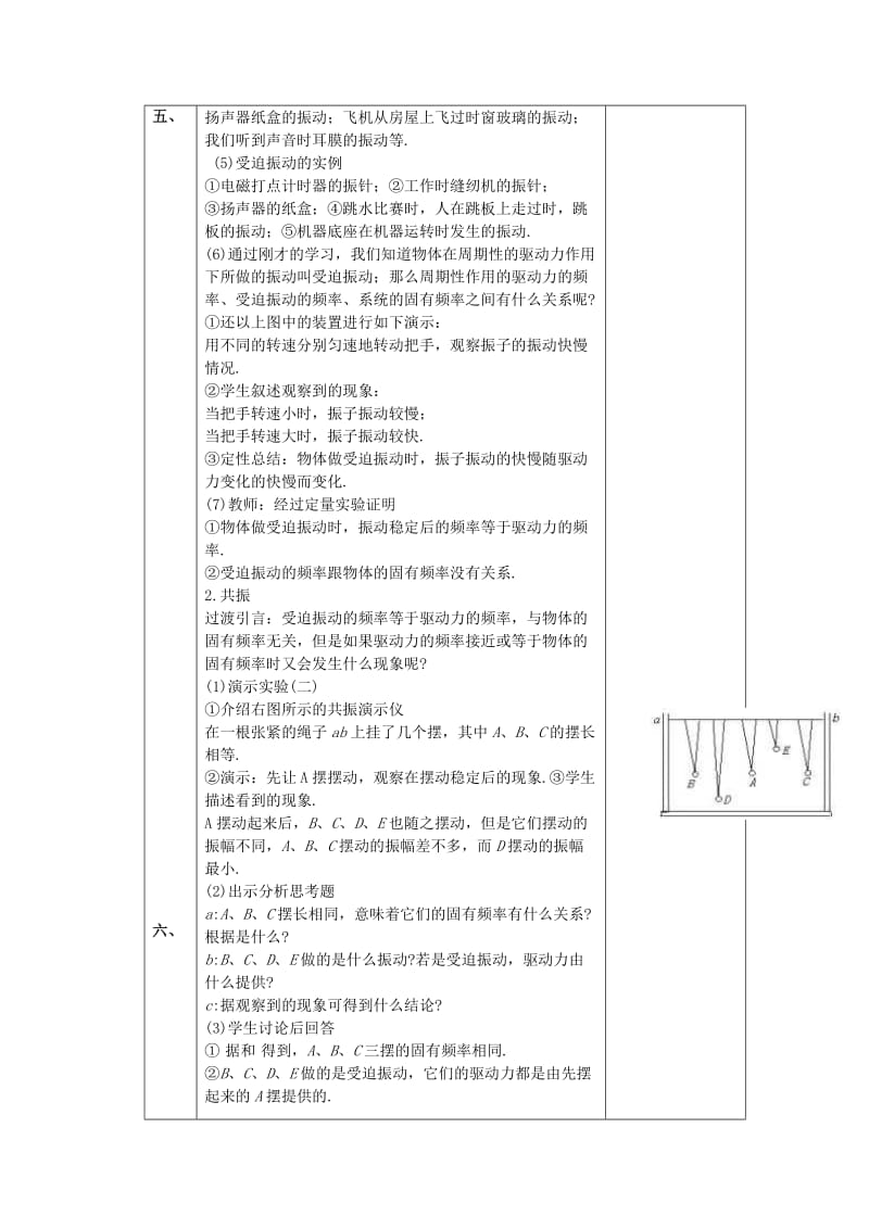 2019-2020年高中物理 14 阻尼振动 受迫振动教案 教科版选修3-4.doc_第2页