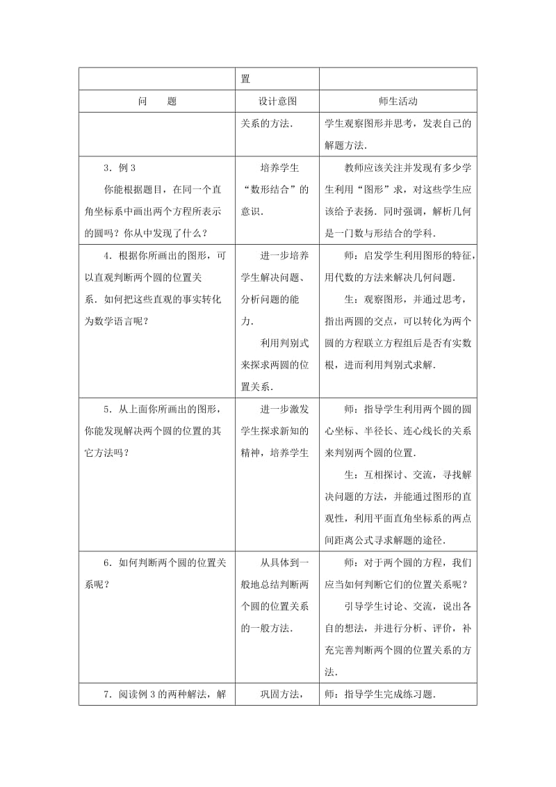 2019-2020年高中数学第四章《圆与圆的位置关系》教案新人教A版必修2.doc_第2页