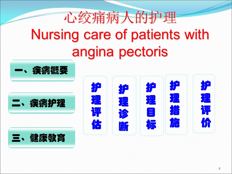 心绞痛病人的护理PPT课件_第2页