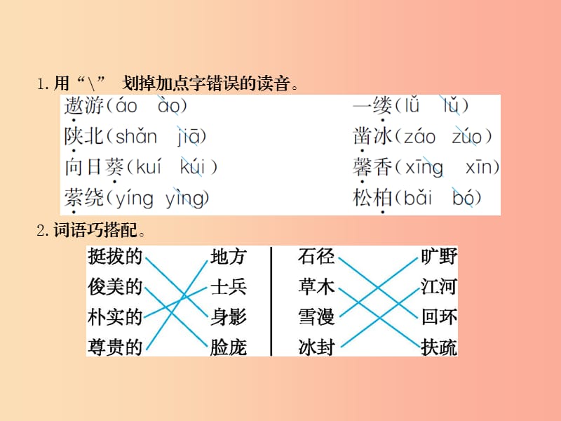 六年级语文上册第二单元10太阳与士兵习题课件语文S版.ppt_第2页