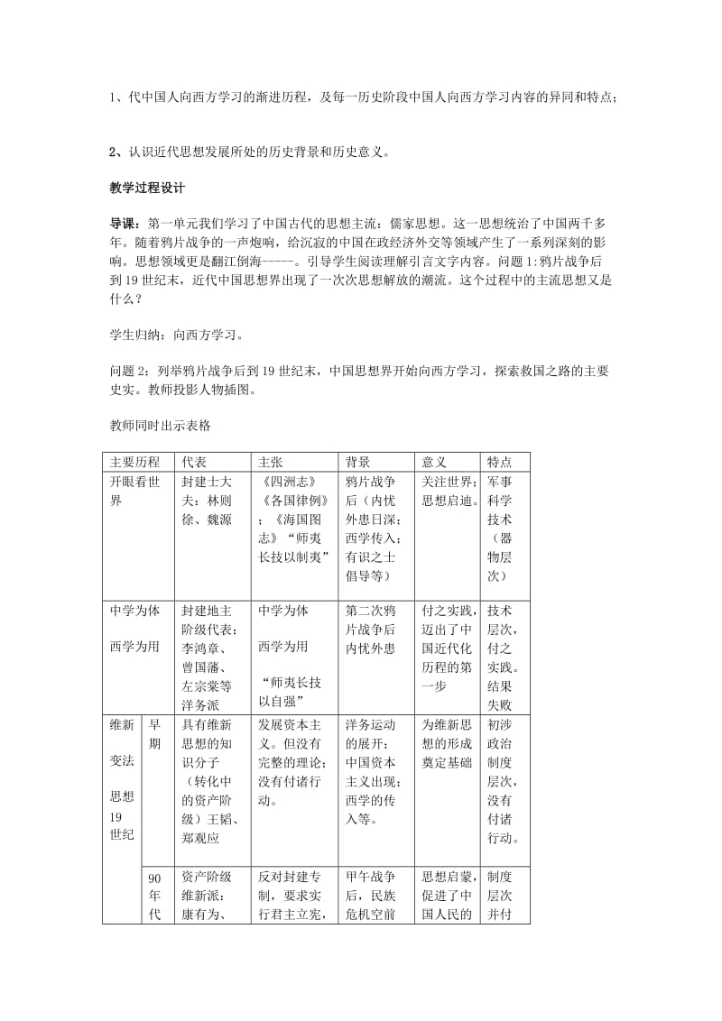 2019-2020年高中历史《从“师夷长技”到维新变法》教案1 新人教版必修3.doc_第2页