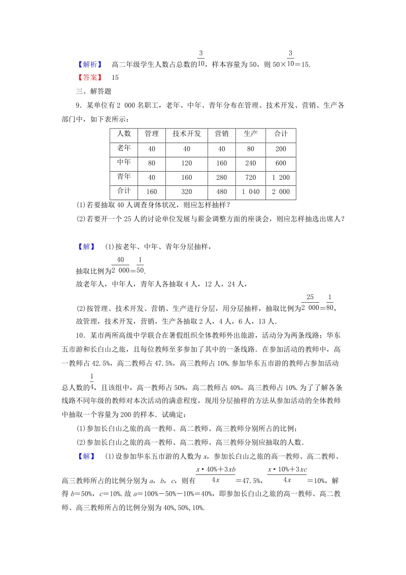 2019-2020年高中数学第二章统计2.1.3分层抽样学业分层测评新人教A版必修.doc_第3页